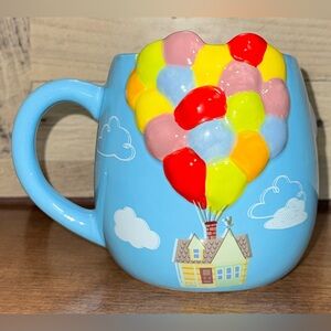 Cute 🥰 Disney Pixar UP Movie Heart ❤️ Balloons 🎈🎈🎈 House Ceramic Embossed Mug